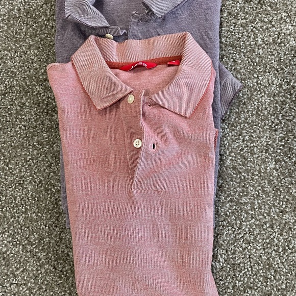 Izod Men's Polo Shirt - Pink and Purple - Picture 1 of 3